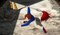 momoe and her weapon